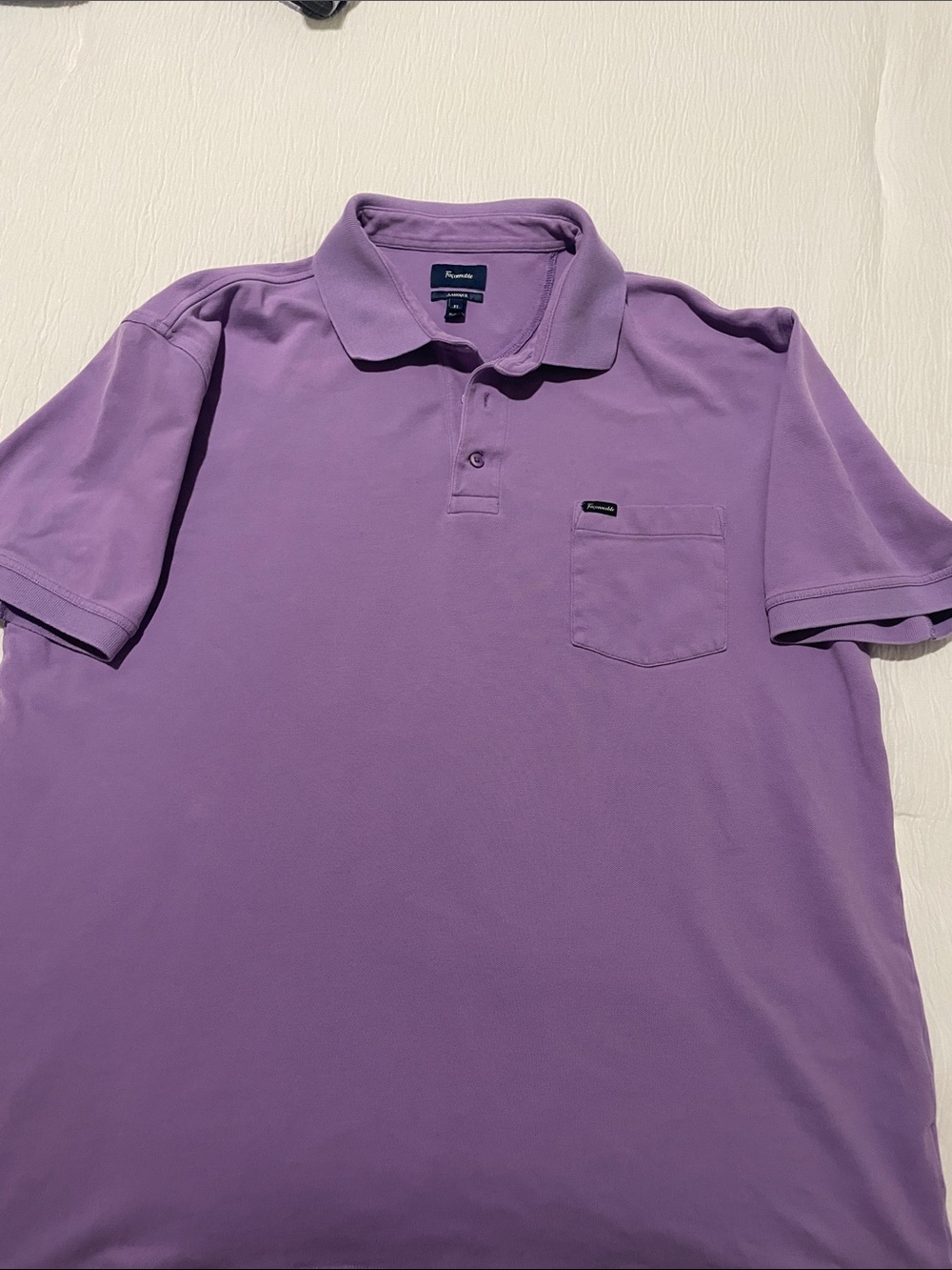 Faconnable Men's Lavender Chest-Pocket Polo